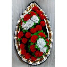 Ритуальный венок ВР-62 Размер:140х60 см.