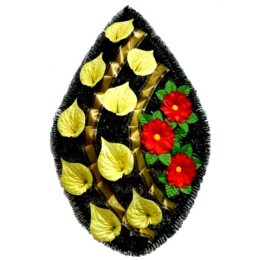 Ритуальный венок ВР-278 Размеры: 120х55 см.