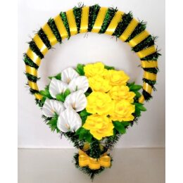  Ритуальная корзина БК-40 Размеры: 85 х 60 см.